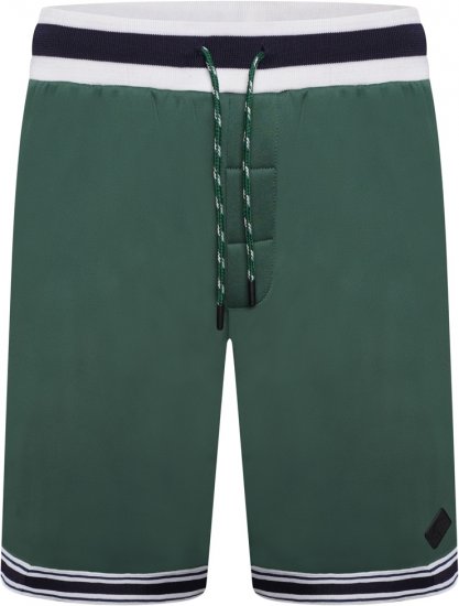 Kam Jeans TS005 Retro Tracky Set (Shorts/Sleeveless Hoodie) Racing Green - Alle kleding - Herenkleding in grote maten