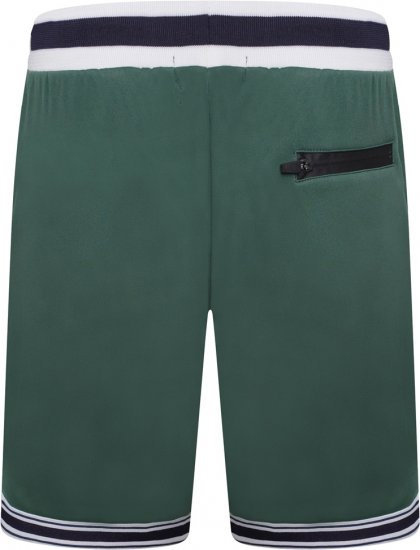 Kam Jeans TS005 Retro Tracky Set (Shorts/Sleeveless Hoodie) Racing Green - Alle kleding - Herenkleding in grote maten