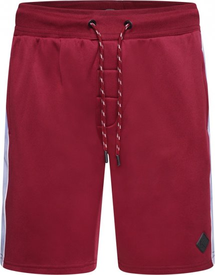 Kam Jeans TS006 Retro Pannelled Tracky Set (Shorts/Sleeveless Hoodie) Red - Trainingspakken - Grote Maten Trainingspakken Heren