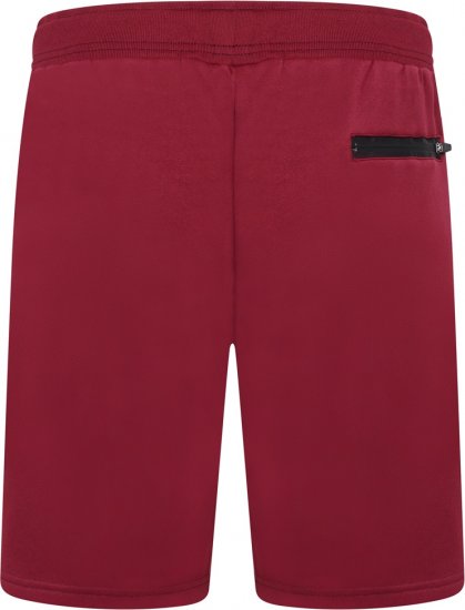 Kam Jeans TS006 Retro Pannelled Tracky Set (Shorts/Sleeveless Hoodie) Red - Trainingspakken - Grote Maten Trainingspakken Heren