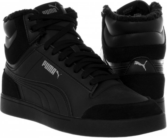Puma Shuffle Mid Fur Shoes Black - Herenschoenen 40-52 - 