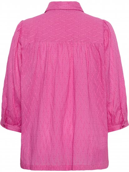 Kaffe Curve Gabby Overhemd met verkorte mouwen Roze - Blouseshirts - 
