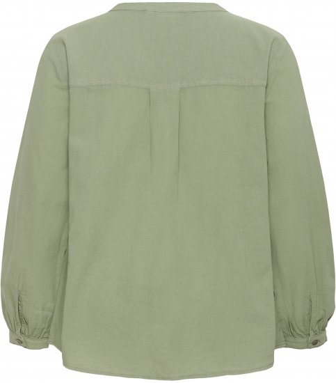 Kaffe Curve Nana Overhemd met lange mouw Groen - Blouses & tunieken - 