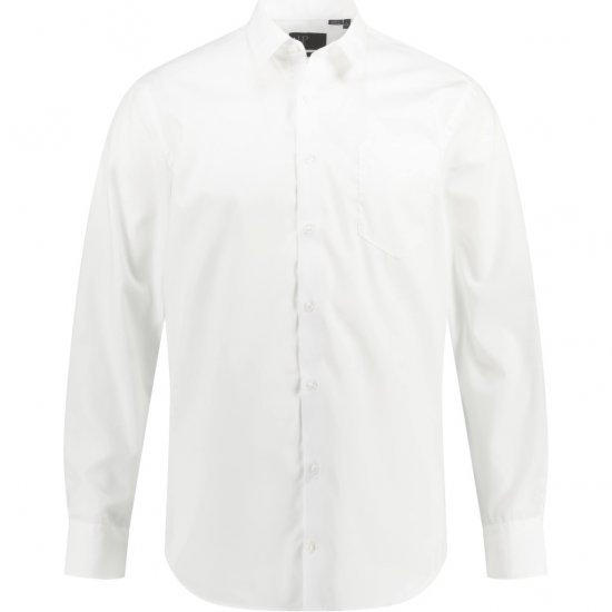 JP1880 Shirt Business Modern Fit White TALL - HERENKLEDING MT-6XLT - Tall Kleding Heren