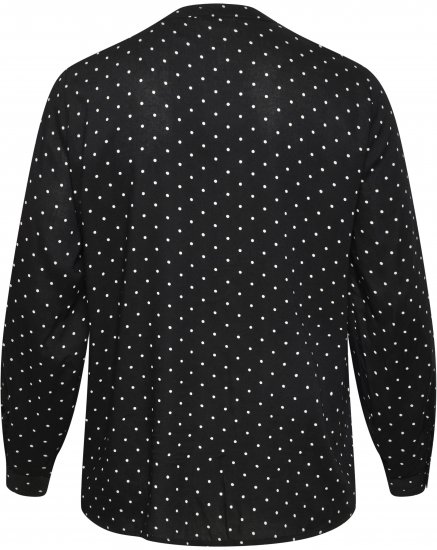Kaffe Curve Joy Blouse Zwart/Wit Stippen - Blouses & tunieken - 