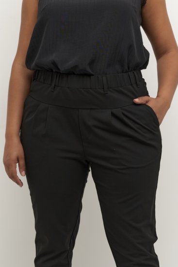 Kaffe Curve Jia Broek Diepzwart - Jeans & Broeken in Grote Maten – Plus Size - 