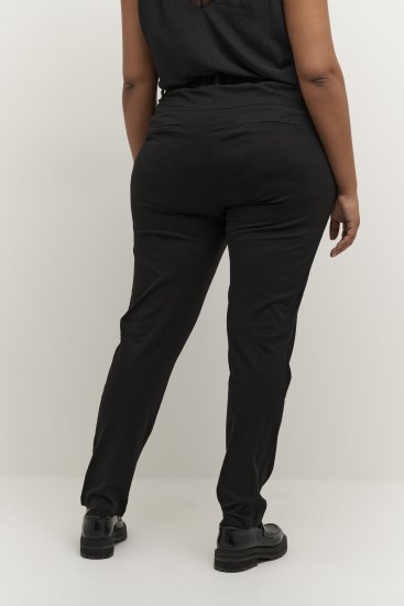 Kaffe Curve Jia Broek Diepzwart - Jeans & Broeken in Grote Maten – Plus Size - 