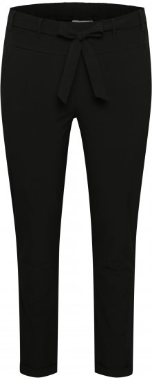 Kaffe Curve Jia Broek met riem Diepzwart - Jeans & Broeken in Grote Maten – Plus Size - 