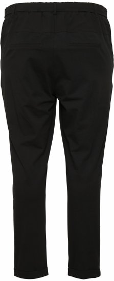 Kaffe Curve Jia Broek met riem Diepzwart - Jeans & Broeken in Grote Maten – Plus Size - 