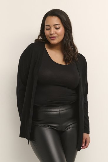 Kaffe Curve Farsia Vest Diepzwart - Sweaters & hoodies - 