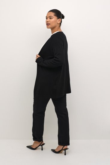 Kaffe Curve Farsia Vest Diepzwart - Sweaters & hoodies - 