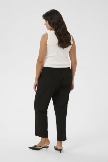 Kaffe Curve Sakira Cropped broek Diepzwart - Jeans & Broeken in Grote Maten – Plus Size - 
