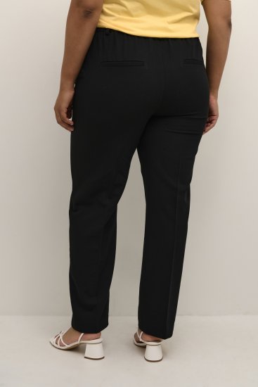 Kaffe Curve Sakira Lange broek Diepzwart - Jeans & Broeken in Grote Maten – Plus Size - 