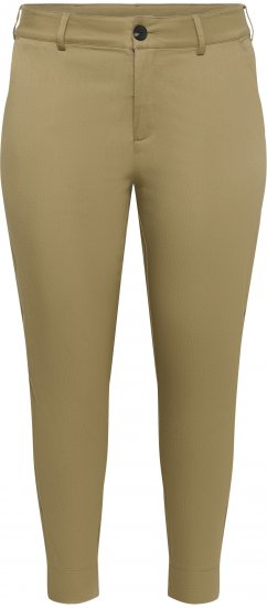 Kaffe Curve Leana Chino Broek 7/8 Versteend Eiken - Jeans & Broeken in Grote Maten – Plus Size - 