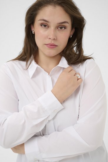 Kaffe Curve Laina Shirt Optical White - Blouseshirts - 