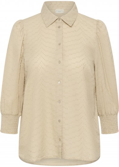 Kaffe Curve Penelopia Shirt Feather Grey - Blouseshirts - 