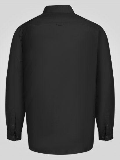 D555 Richard Oxford Overhemd Met Lange Mouwen TALL Zwart - TALL overhemden - 