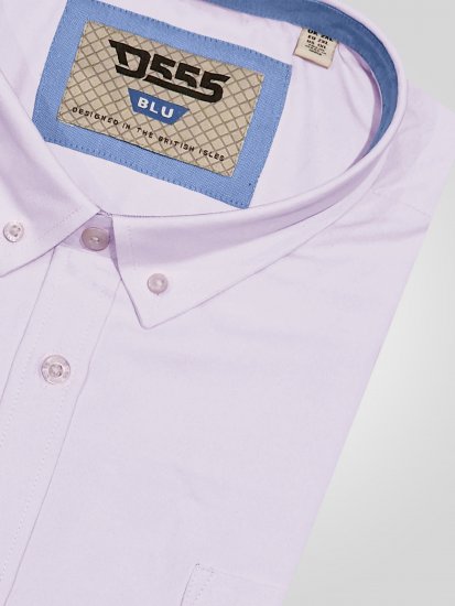 D555 Richard Oxford Overhemd Met Lange Mouwen TALL Roze - TALL overhemden - 