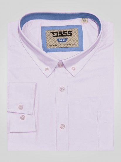 D555 Richard Oxford Overhemd Met Lange Mouwen TALL Roze - TALL overhemden - 