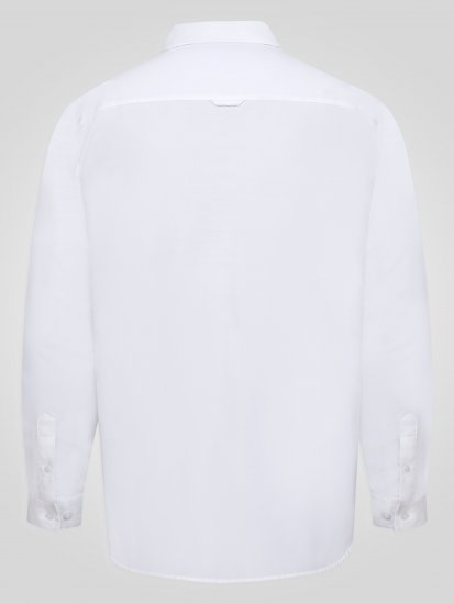 D555 Richard Oxford Overhemd Met Lange Mouwen TALL Wit - TALL overhemden - 