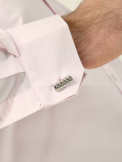 D555 Oliver Vlekbestendig Strijkvrij Stretch Overhemd Met Lange Mouwen Roze - Overhemden - Overhemden Grote Maten Heren