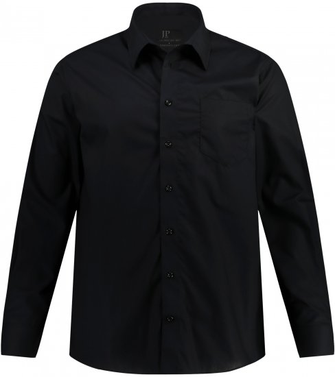 JP1880 Comfort Fit with Chest Pocket Shirt TALL Black - TALL overhemden - 