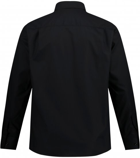 JP1880 Comfort Fit with Chest Pocket Shirt TALL Black - TALL overhemden - 