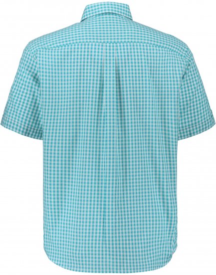 JP1880 Shirt Traditional Short Sleeve Turquoise - Overhemden - Overhemden Grote Maten Heren