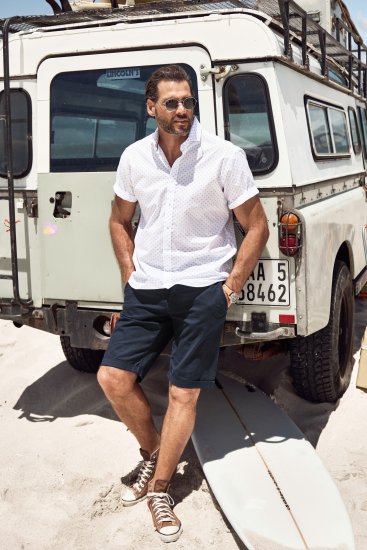 JP1880 Business Modern Fit Short Sleeve Shirt TALL Off-White - TALL overhemden - 