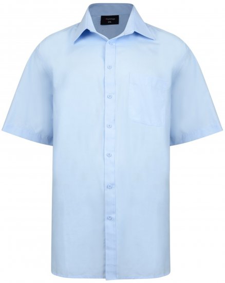 Espionage SH147 Shirt Short Sleeve Blue - Overhemden - Overhemden Grote Maten Heren