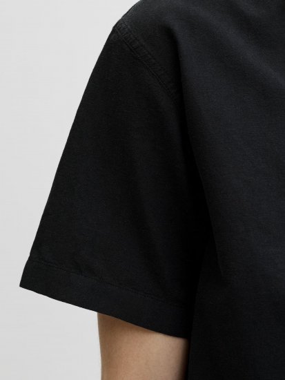 Jack & Jones Breeze Linen Short Sleeve Shirt Black - Overhemden - Overhemden Grote Maten Heren