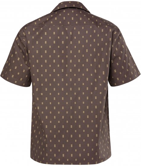 JP1880 Boxy Cuba Short Sleeve Shirt Brown - Overhemden - Overhemden Grote Maten Heren
