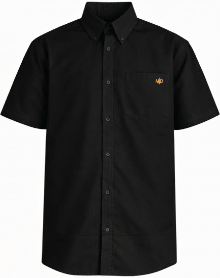 Motley Denim Zagreb Overhemd met korte mouw Zwart - Overhemden - Overhemden Grote Maten Heren