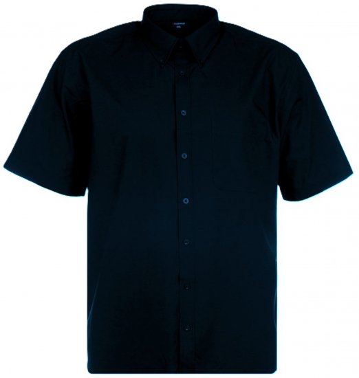 Espionage SH149 Plain Short Sleeve Shirt Navy - Shirts met korte mouwen - Grote Maten Overhemden Korte Mouw