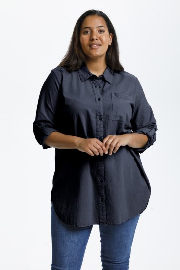 Kaffe Curve Nana Shirt Tuniek Midnight Marine - Blouses & tunieken - 