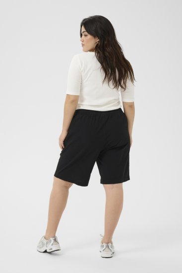 Kaffe Curve Nana Liah Shorts Zwart - Jeans & Broeken in Grote Maten – Plus Size - 