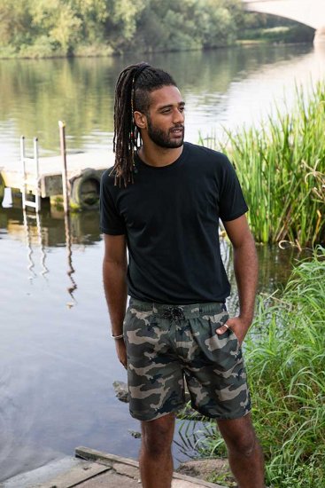 D555 Kody Camo Printed Swimshorts Khaki - Zwembroeken - Grote Maten Zwembroeken Heren