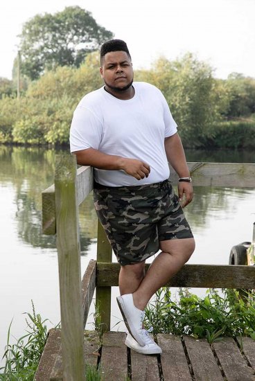 D555 Kody Camo Printed Swimshorts Khaki - Zwembroeken - Grote Maten Zwembroeken Heren