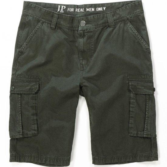 JP1880 Shorts Cargo Bermuda Dark Olive - Korte broeken - Grote Maten Korte Broeken Heren