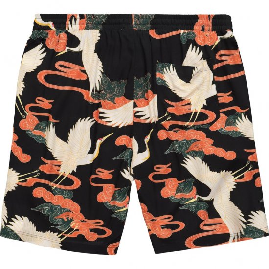 JP1880 Bermuda Shorts Floral All-over Print Black - Korte broeken - Grote Maten Korte Broeken Heren