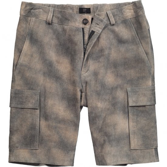 JP1880 Shorts Bermuda Traditional Cowhide Graphite Grey - Korte broeken - Grote Maten Korte Broeken Heren