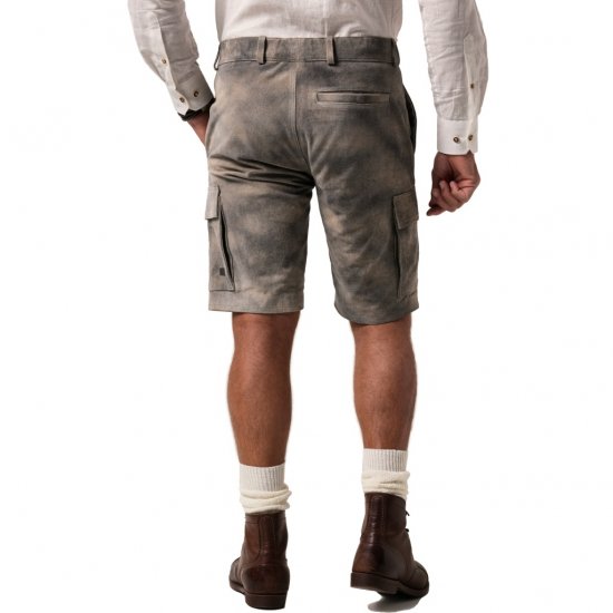 JP1880 Shorts Bermuda Traditional Cowhide Graphite Grey - Korte broeken - Grote Maten Korte Broeken Heren