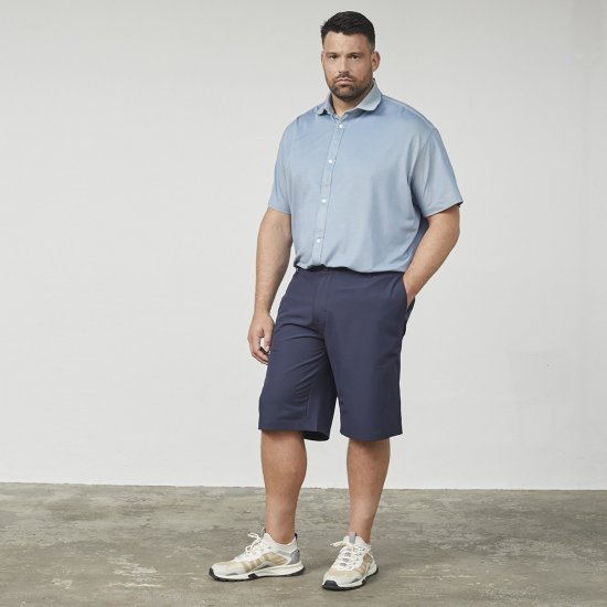 North Latitude Cool Effect Comfort Fit Shorts Blue - Korte broeken - Grote Maten Korte Broeken Heren