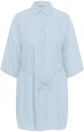 Kaffe Curve Mille Short Shirt Dress Nantucket Breeze Blue - Mini jurken - 