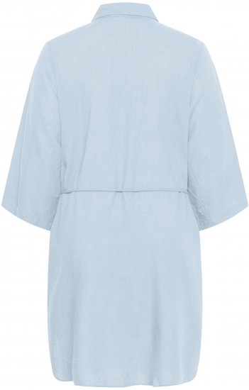 Kaffe Curve Mille Short Shirt Dress Nantucket Breeze Blue - Mini jurken - 