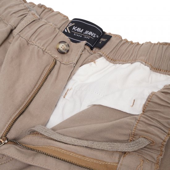 Kam Jeans 3404 Cargo Shorts Beige - Korte broeken - Grote Maten Korte Broeken Heren
