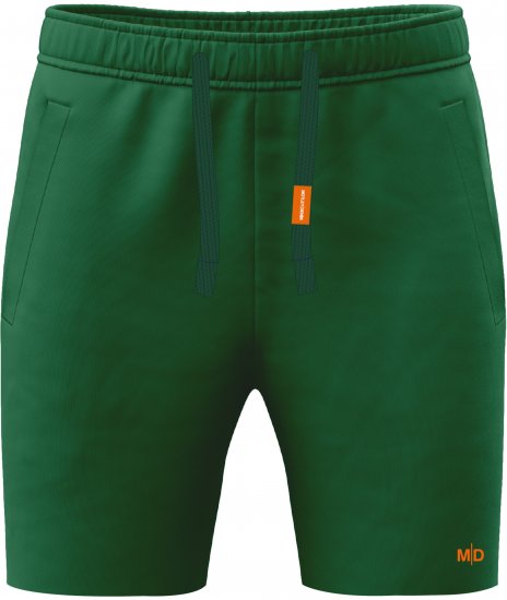 Motley Denim Paris Sweatshorts Racing Green - Joggingbroeken & shorts - Joggingbroeken & Shorts Heren Grote Maten