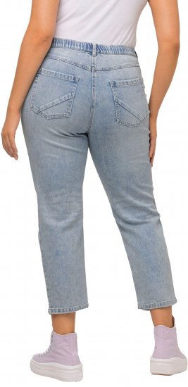 Ulla Popken Stonewashed Distressed Boyfriend Jeans Light Blue - Jeans & Broeken in Grote Maten – Plus Size - 