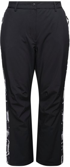 Ulla Popken Hyprar Functional Trousers Waterproof Velcro Closure Snow Gaiter Black - Jeans & Broeken in Grote Maten – Plus Size - 