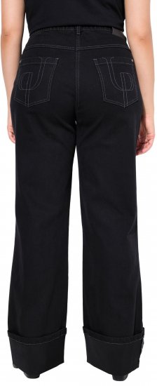 Ulla Popken Flared Leg Jeans Black - Jeans & Broeken in Grote Maten – Plus Size - 